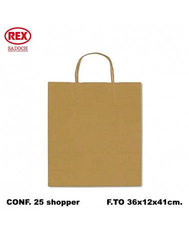 SADOCH BUSTE REGALO C/MANICO 36L 41H 12D  ORO-SHOPPER [25PZ]