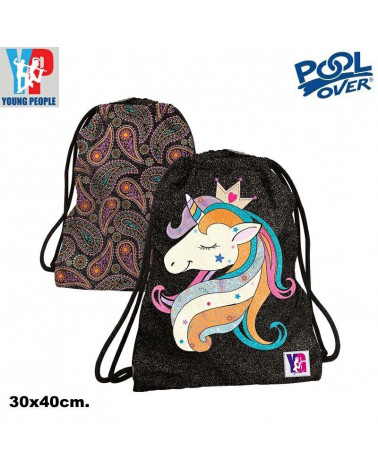 SAKKY BAG UNICORN NERO 51084