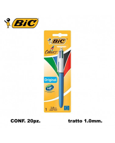 BIC SFERA 4 COLORI 20 BLISTER 1PZ.