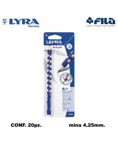 LYRA MATITA GROOVE JUMBO GRAPHITE B 20 BLISTER