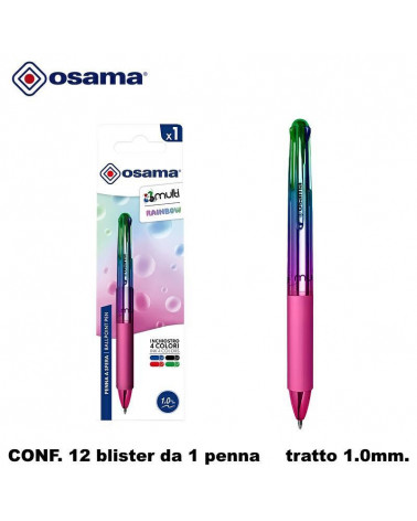 OSAMA SFERA 4 COLORI MULTI RAINBOW 12 BLISTER 1PZ.