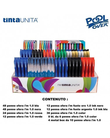 ASS.TO TINTA UNITA PENNA SFERA I'M 1.0