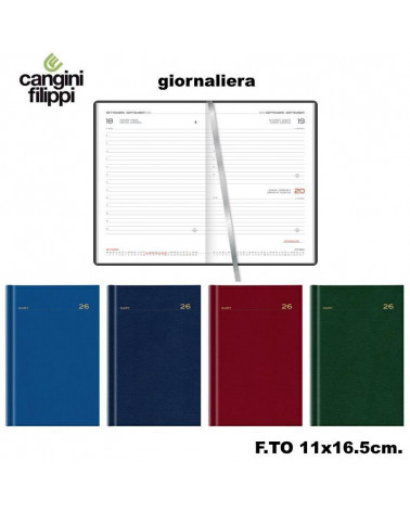 CANGINI FILIPPI AGENDA GIORNALIERA 11X16,5 I05ZX