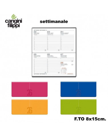 CANGINI FILIPPI AGENDA SETTIMANALE 8X15 I80TP