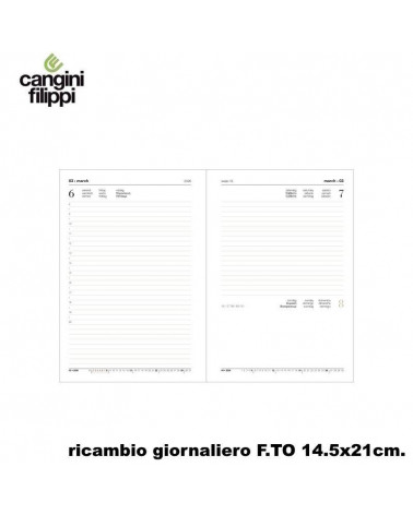 RICAMBIO GIORNALIERO 14,5x21