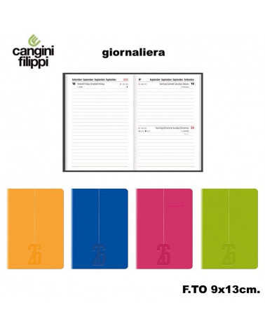 CANGINI FILIPPI AGENDA GIORNALIERA 9X13 118TP