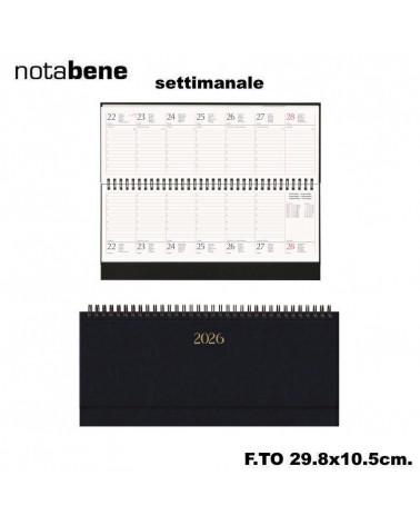 NOTABENE PLANNING SETTIMANALE 29,8X10,5 1001C MADRID BLU