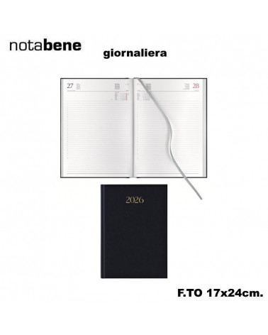 NOTABENE AGENDA GIORNALIERA 17X24 1001C MADRID BLU