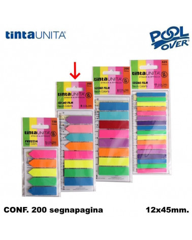 TINTA UNITA INDEX MEMO DESK 12X45 NEON 51177