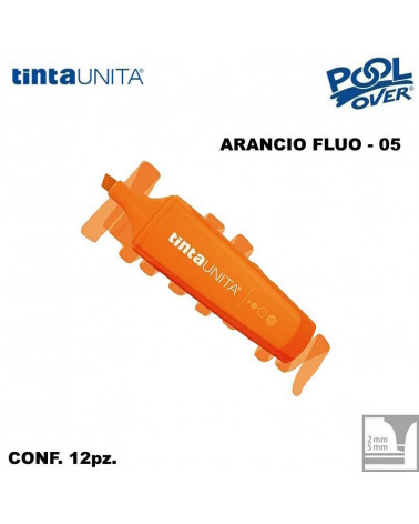 TINTA UNITA EVIDENZIATORE PALETTE ARANCIO FLUO 05 12PZ.