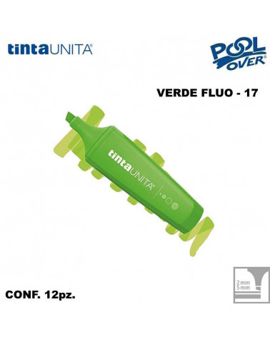 TINTA UNITA EVIDENZIATORE PALETTE VERDE FLUO 17 12PZ.