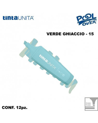 TINTA UNITA EVIDENZIATORE PALETTE VERDE GHIACCIO 15 12PZ.