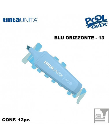 TINTA UNITA EVIDENZIATORE PALETTE BLU ORIZZONTE 13 12PZ.