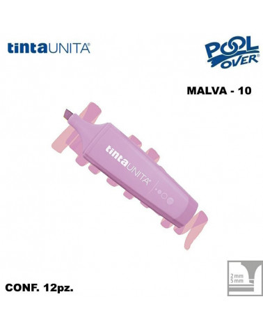 TINTA UNITA EVIDENZIATORE PALETTE MALVA 10 12PZ.