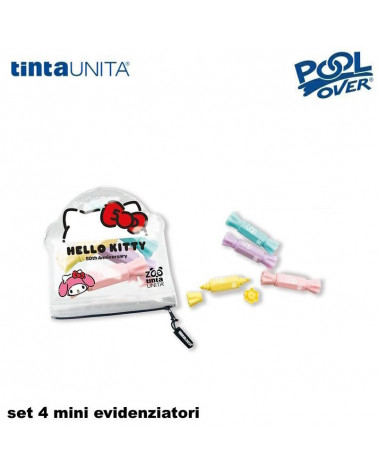 TINTA UNITA HELLO KITTY SET 4 EVIDENZIATORI CANDY