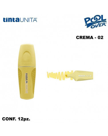 TINTA UNITA MINI EVIDENZIATORE PALETTE CREMA 02 12PZ.