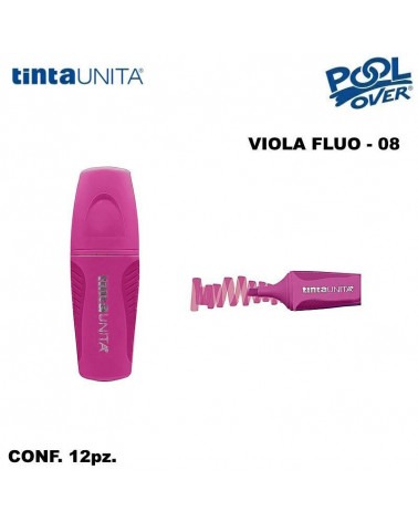 TINTA UNITA MINI EVIDENZIATORE PALETTE VIOLA FLUO 08 12PZ.