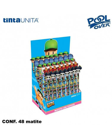 TINTA UNITA STUMBLE GUYS ESP 48 MATITA CON TOPPER