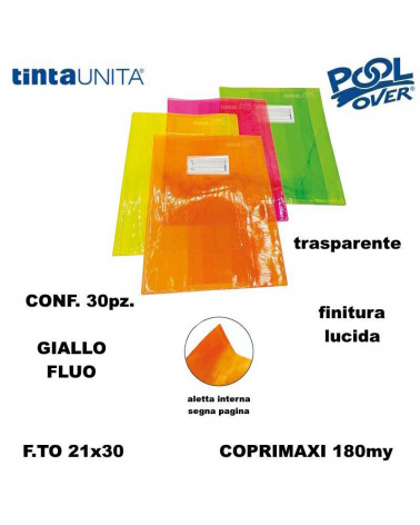 TINTA UNITA COPRIMAXI SUPERCRISTAL 180MY GIALLO FLUO [30PZ]