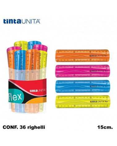 TINTA UNITA RIGHELLO FLEXI 15cm. [36PZ]