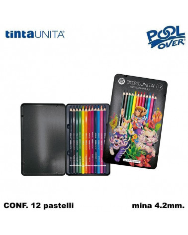 TINTA UNITA PASTELLO FRAFFROG 12col. MINA 4.2mm.