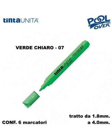 TINTA UNITA MARCATORE ART MARKER P.MEDIA VERDE CHIARO 07 [6PZ]