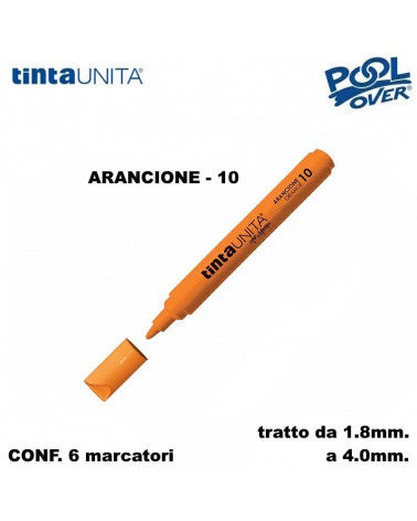 TINTA UNITA MARCATORE ART MARKER P.MEDIA ARANCIONE 10 [6PZ]