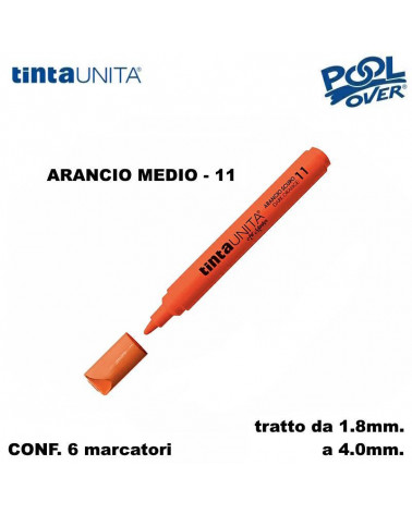TINTA UNITA MARCATORE ART MARKER P.MEDIA ARANCIO MEDIO 11 [6PZ]