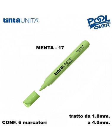 TINTA UNITA MARCATORE ART MARKER P.MEDIA MENTA 17 [6PZ]