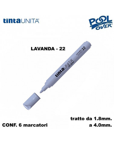 TINTA UNITA MARCATORE ART MARKER P.MEDIA LAVANDA 22 [6PZ]