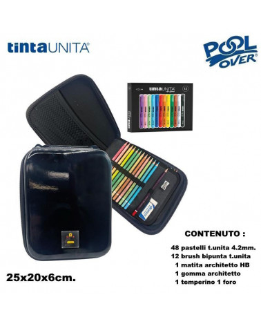 TINTA UNITA FRAFFROG ASTUCCIO ART BOX PLUS 48 PASTELLI+12 BRUSH