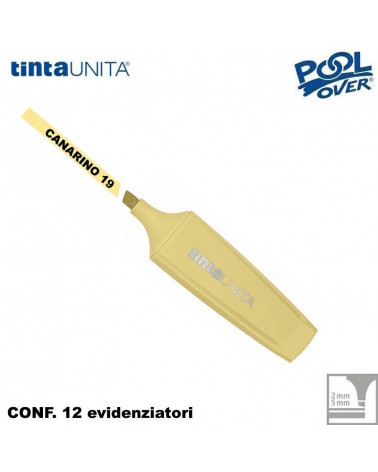 TINTA UNITA EVIDENZIATORE PALETTE CANARINO PASTEL 19 12PZ.
