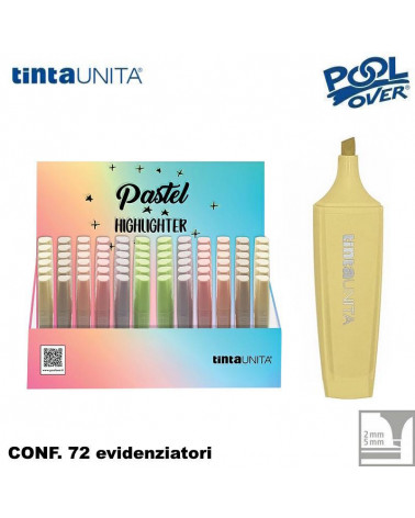TINTA UNITA ESP 72 EVIDENZIATORI PASTEL 12x6 PASTEL COLOR