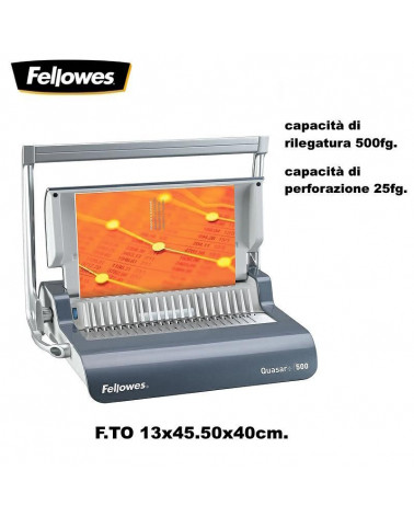 FELLOWES RILEGATRICE A DORSI PL.22 FOGLI QUASAR+