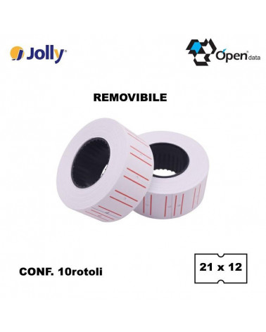 JOLLY ETICHETTE PER PREZZATRICE  21X12-REMOVIBILE [10PZ]