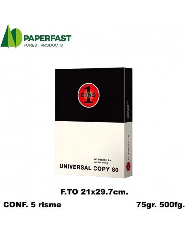 CARTA A4 UNIVERSAL COPY 80 500fg.  FOTOCOPIE [5PZ]