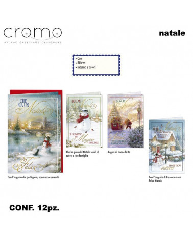 CROMO BIGLIETTI NATALE NT.9266 [12PZ]