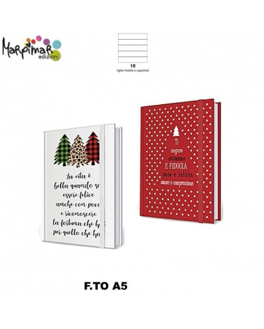 MARPIMAR TACCUINI NATALE A5 RIGATO