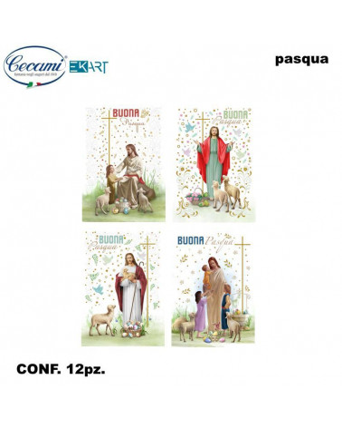 CECAMI BIGLIETTI PASQUA SACRA 20021 [12PZ]