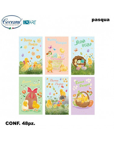 CECAMI BIGLIETTI PASQUA LAICA MINI 20025 [48PZ]