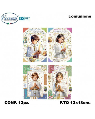 CECAMI BIGLIETTI COMUNIONE 10196 [12PZ]
