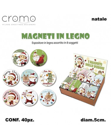 CROMO MAGNETI NATALE DOLCELEGNO NT.7972 [40PZ]