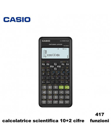 CASIO CALCOLATRICE SCIENTIFICA FX570ESPLUS 10+2 CIFRE 417 FUNZIONI