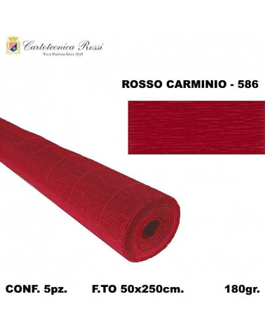 C.ROSSI CRESPO 180GR.50X250CM. ROSSO 586 [5PZ]