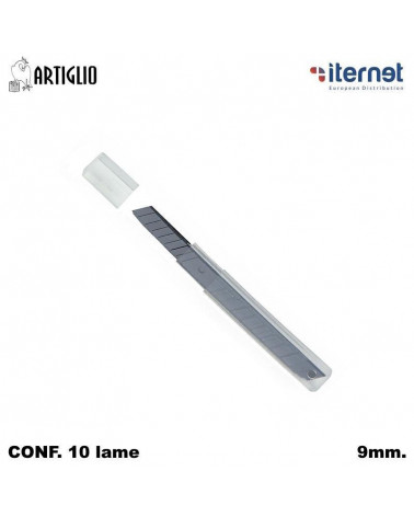 ITERNET BLISTER 10 LAME STRETTE 9mm. UNIVERSALI