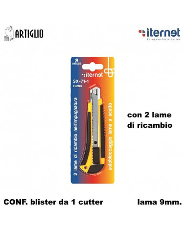 ITERNET CUTTER SX-71-1 LAMA STRETTA 9mm.