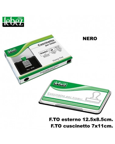 LEBEZ CUSCINETTO PER TIMBRI 12,5x8,5 NERO