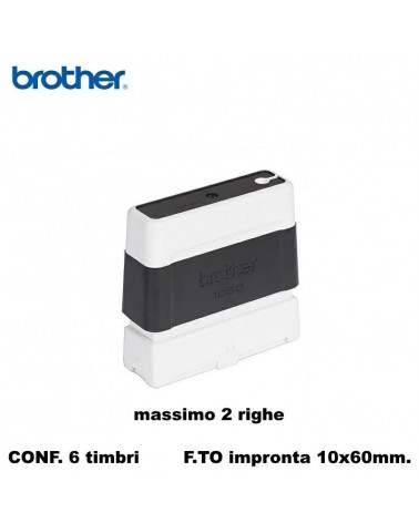 BROTHER TIMBRO NERO 10X60  AUTOINCHIOSTRANTE [6PZ]
