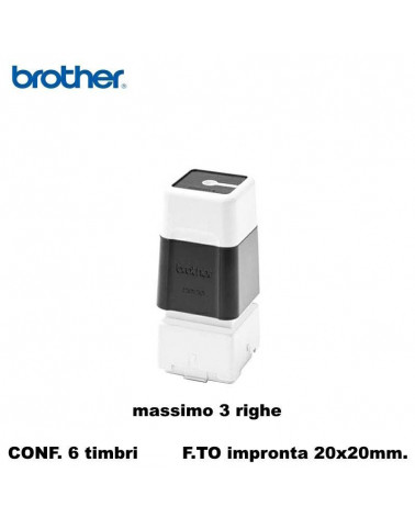 BROTHER TIMBRO NERO 20X20  AUTOINCHIOSTRANTE [6PZ]