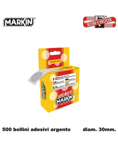 MARKIN BOLLINI ADESIVI ARGENTO DIAM.30MM.